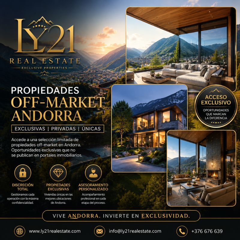Propiedades Off-Market Andorra con Máxima Discreción